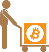 Bitcoin icon sign symbol design png