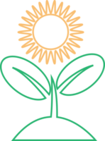 disegno di simbolo del segno dell'icona della pianta png
