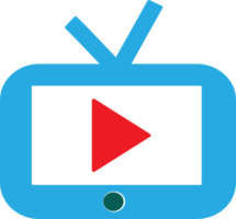 design de símbolo de sinal de ícone de tv png