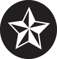 diseño de símbolo de signo de icono de estrella png