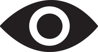 diseño de símbolo de signo de icono de ojo png