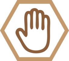 Hand-Symbol-Vektor-Zeichen-Design png