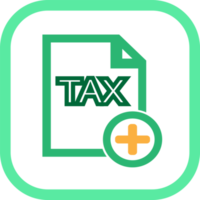 Tax icon sign symbol design png