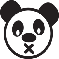 panda tecknad ikon tecken symbol design png