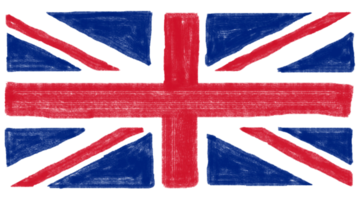 handbemalte flagge des vereinigten königreichs uk alias union jack transp png