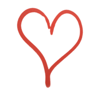 Heart symbol of love with copy space transparent PNG