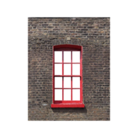 traditional british window with transparent glass png