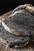 Bread of unusual black color photo