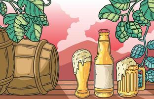 concepto del día de la cerveza vector