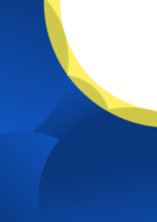 semplice modello di volantino con sfondo di colore blu principale e linee gialle o arancioni. disponibile per lo spazio del testo. adatto per promozioni scolastiche, universitarie, aziendali e di settore.