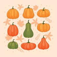 Halloween Pumpkin Icon Collection vector