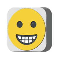 isolated 3d render Emoticon illustration for chat, design, infographic, message etc png