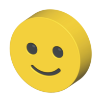 geïsoleerde 3d render emoticon illustratie voor chat, ontwerp, infographic, bericht enz png