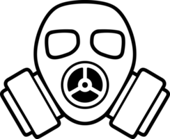ilustração png de máscara de gás do exército