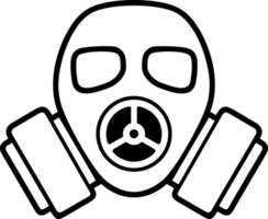 illustrazione png della maschera antigas dell'esercito