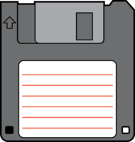 Magnetic floppy disk png design