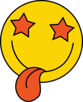 Schild. Smiley mit herausgestreckter Zunge png