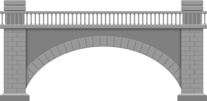 Ilustración de diseño de imágenes prediseñadas de puente de piedra png