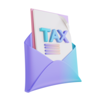 Taxe colorée d'illustration 3d png