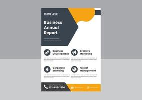 annual report flyer brochure poster template. business corporate flyer poster brochure design template. vector