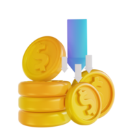 3D illustration colorful withdraw money png