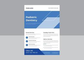 Professional Dental Care, Dental Care Flyers Template, Dental Care Clinic, Medical Care Health Flyer, Best Dental Care Flyer Design. vector