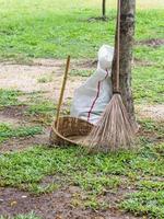 Coconut stick broom photo