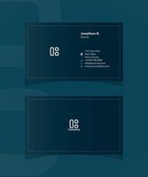 Modern and simple business card free template , vector