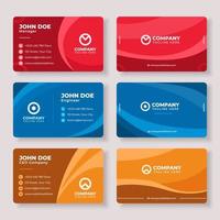 Monochromatic Business Card Template vector