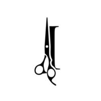 Initial I Scissors vector