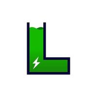 Initial L Battery vector