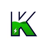 Initial K Battery vector