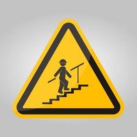 Stairway Sign On White Background vector