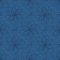 BLUE SEAMLESS VECTOR BACKGROUND WITH SPIRAL CURLS