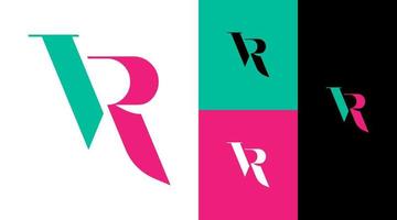 IR Monogram Letter Business Company Brand Logo Design vector