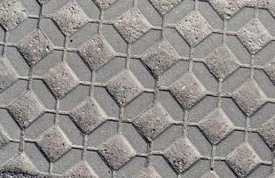 Detailed close up on old historical cobblestone roads and walkways photo