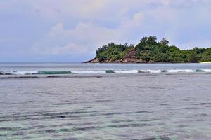 Beautiful impressions of the tropical landscape on the Seychelles islands paradise photo