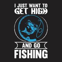 fishing t shirt design vector