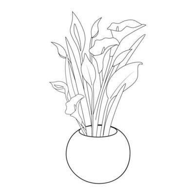 DIY Vase Line Art - My Coccibulle