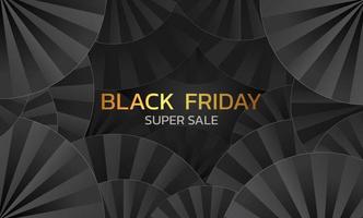 Black Friday Super Sale. Banner, poster on dark background. podium for sale. vector