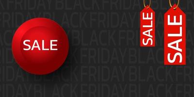 Black Friday Super Sale. Banner, poster on dark background. podium for sale. vector