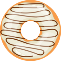 Delicious doughnut set clipart design illustration png