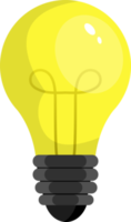 ilustração de design de clipart de lâmpada colorida png
