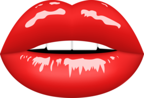 lèvres rouges clipart design illustration png