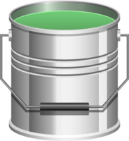 Realistic paint can clipart design illustration png