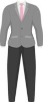 Business man suit clipart design illustration png