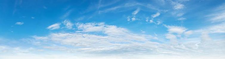panorama blue sky with white cloud background photo
