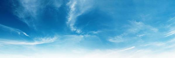 blue sky with white cloud background photo