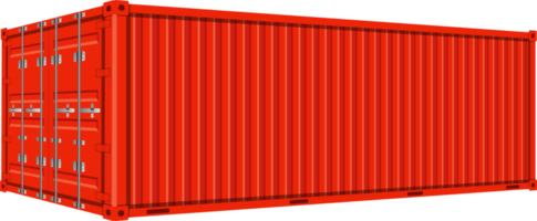 Cargo container clipart design illustration png