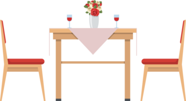 ilustração de design de clipart de mesa de jantar png